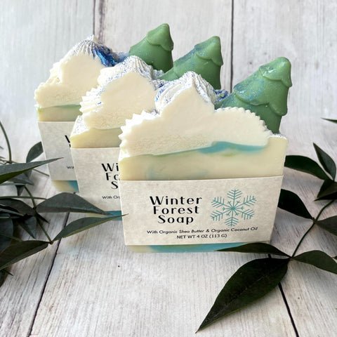 Winter Forest Handmade Soap - Seasonal Favorite!