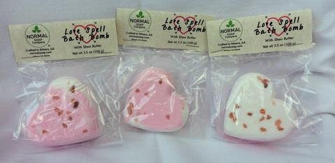 Love Spell Heart Bath Bombs