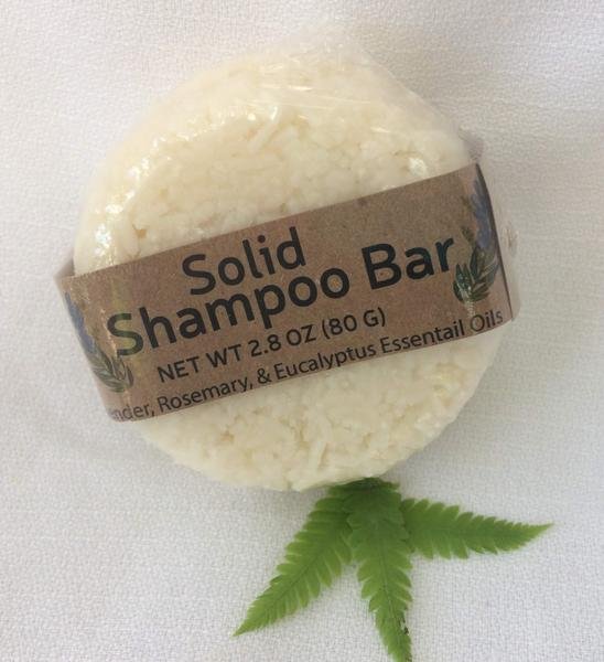 Solid Shampoo Bar with 100% biodegradable packaging