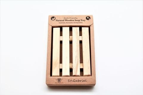 Wooden Pine Soap Dish in Eco-friendly packaging