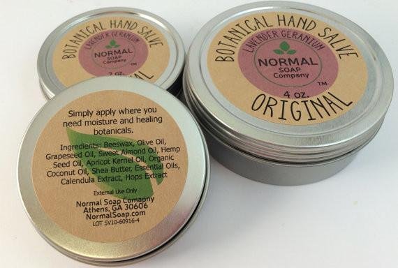 Botanical Hand Salve featuring Organic Botanicals infused in Beneficial Oils