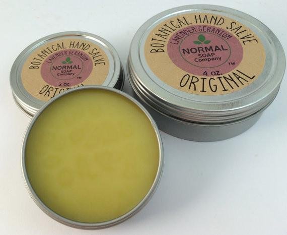 Botanical Hand Salve featuring Organic Botanicals infused in Beneficial Oils