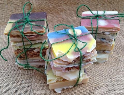 1 lb Soap Grab Bag! Odd sizes, Soap ends and Shapes Sale!